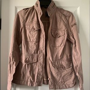 pink cargo jacket